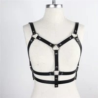 bdsm sexy pu lingerie for women body harness bra chest bondage erotic cage gothic garter belt juguetes sexul3s sexo toys clip
