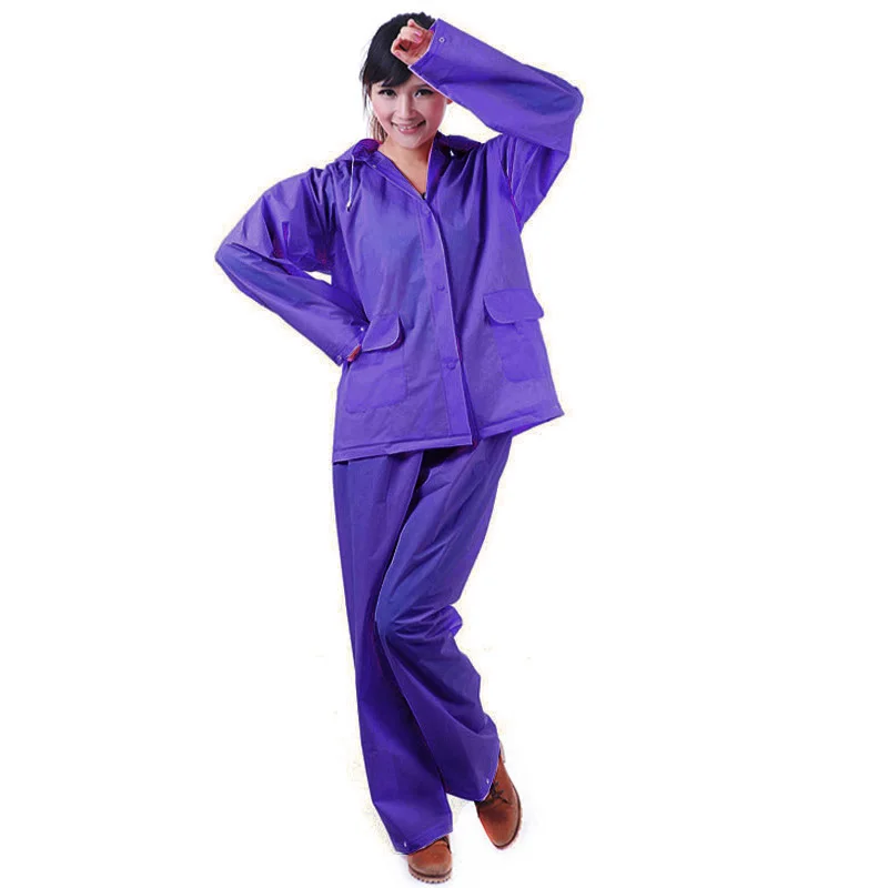 Прозрачный водонепроницаемый Женский дождевик штаны костюм для велосипеда