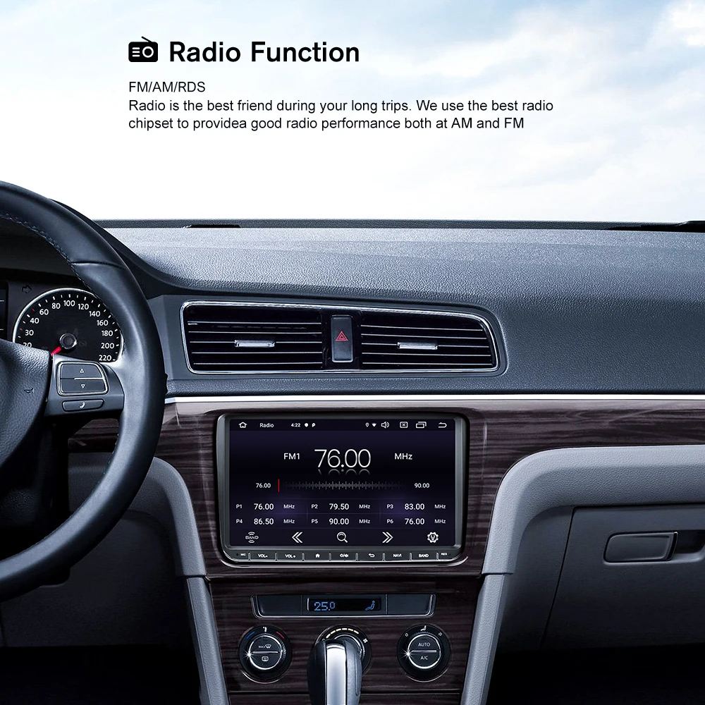 Podofo 2 Din " android-авторадио Car gps навигации зеркало ссылка CANBUS WI-FI Автомобильный мультимедийный плеер для Passat Golf touran сиденье