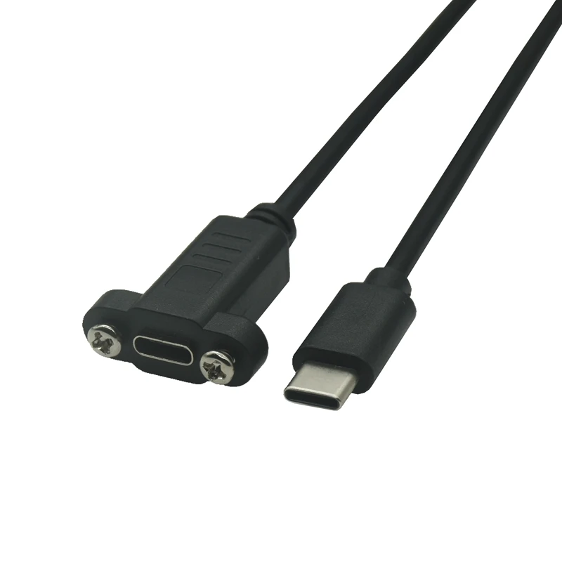Удлинитель для передачи данных 20 см 50 1 м USB C Type-C штекер-гнездо кабель-удлинитель