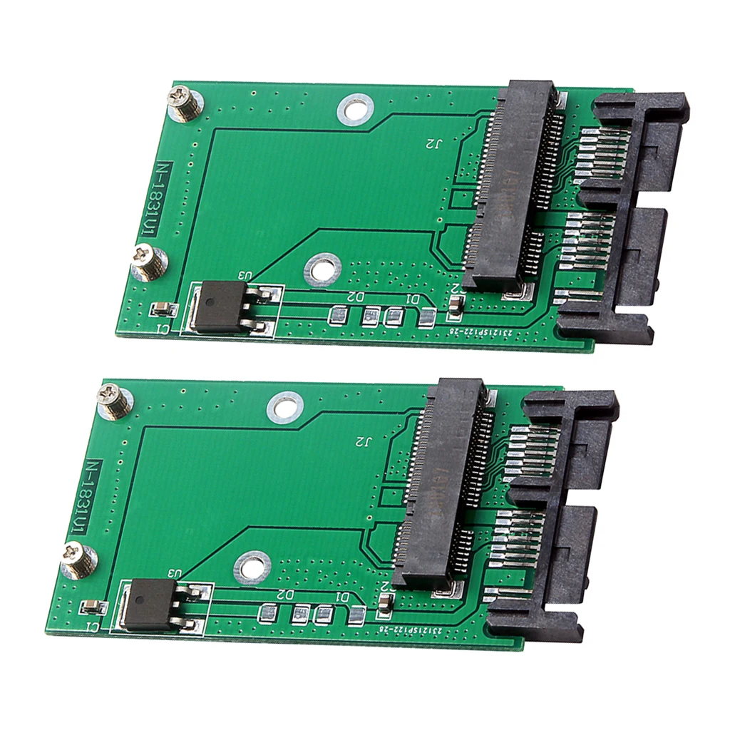 

2 шт. MSATA SSD до 1,8 дюйма Micro SATA адаптер карты для ноутбука