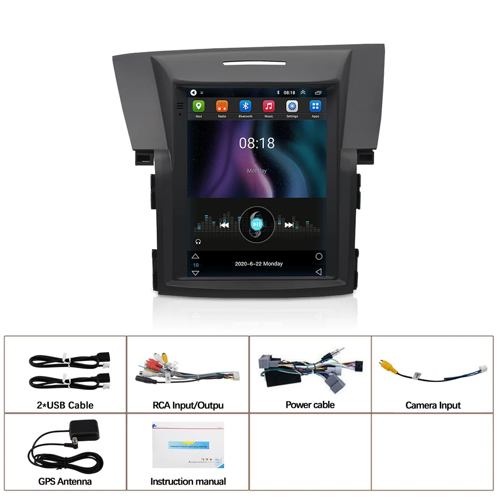 1 Гб + 16 ГБ Android 10 5 5-дюймовый сенсорный экран стерео радио плеер GPS для Honda CRV 9 7 2012 2013