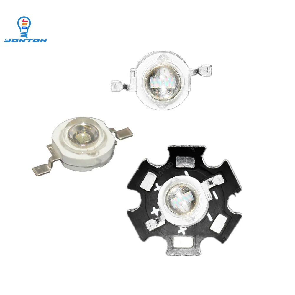 10 шт./лот 3 Вт 5 высокой мощности Мощность UV Led 365nm 380nm 395nm 405nm 420nm с 16 мм или 20