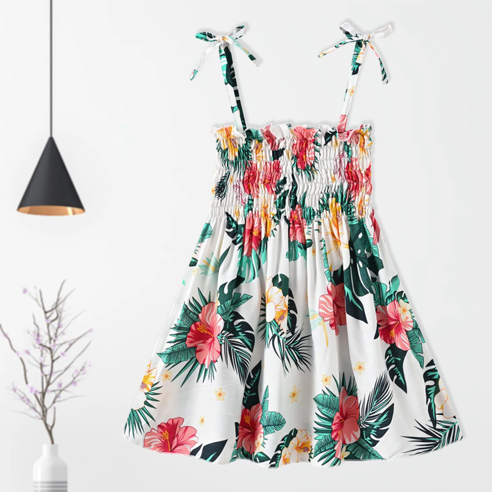 

Baby girl dress Toddler Kids Baby Girl Summer Seaside Beach Dress Sling Skirt Floral Skirt плае для девоки vestidos плае