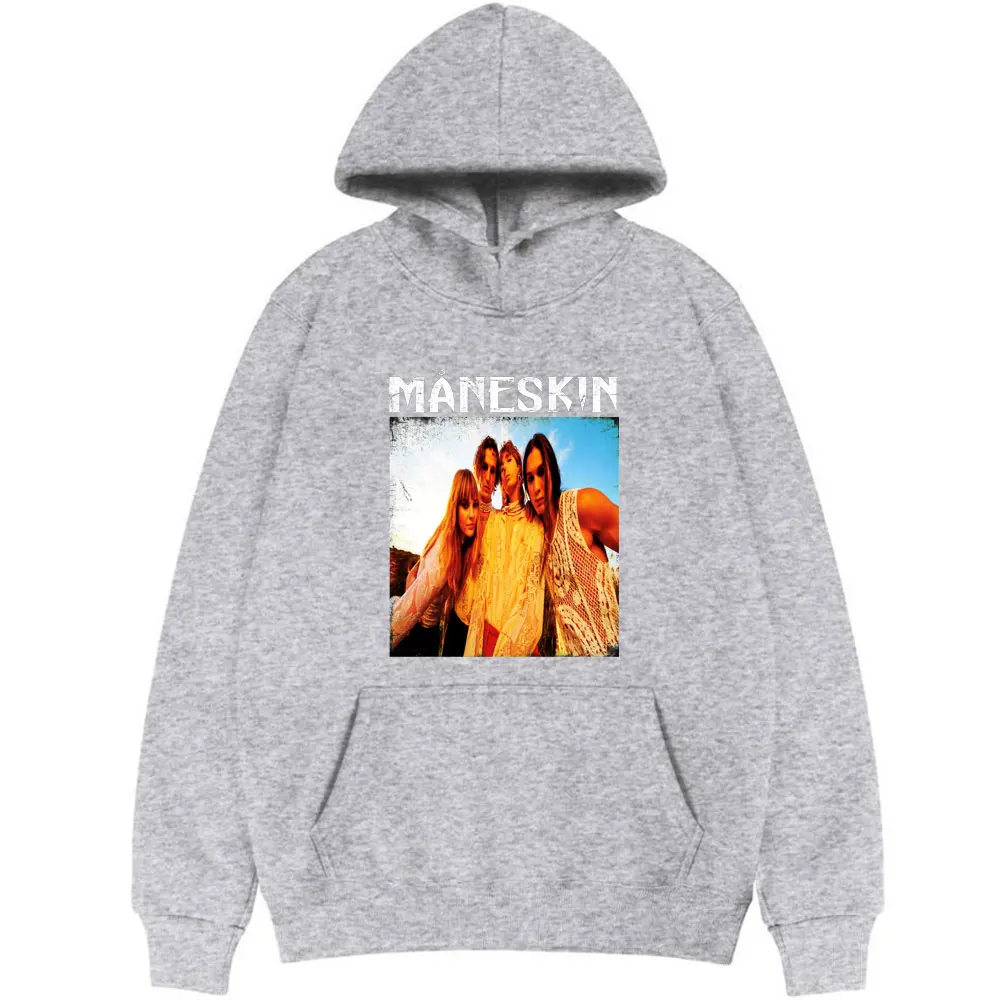 

Maneskin Hoodie Tops Men Women Unisex Fashion Clothes Hoodies Sweatshirt Casual Pullover Man Harajuku Outerwear Women Streetwear