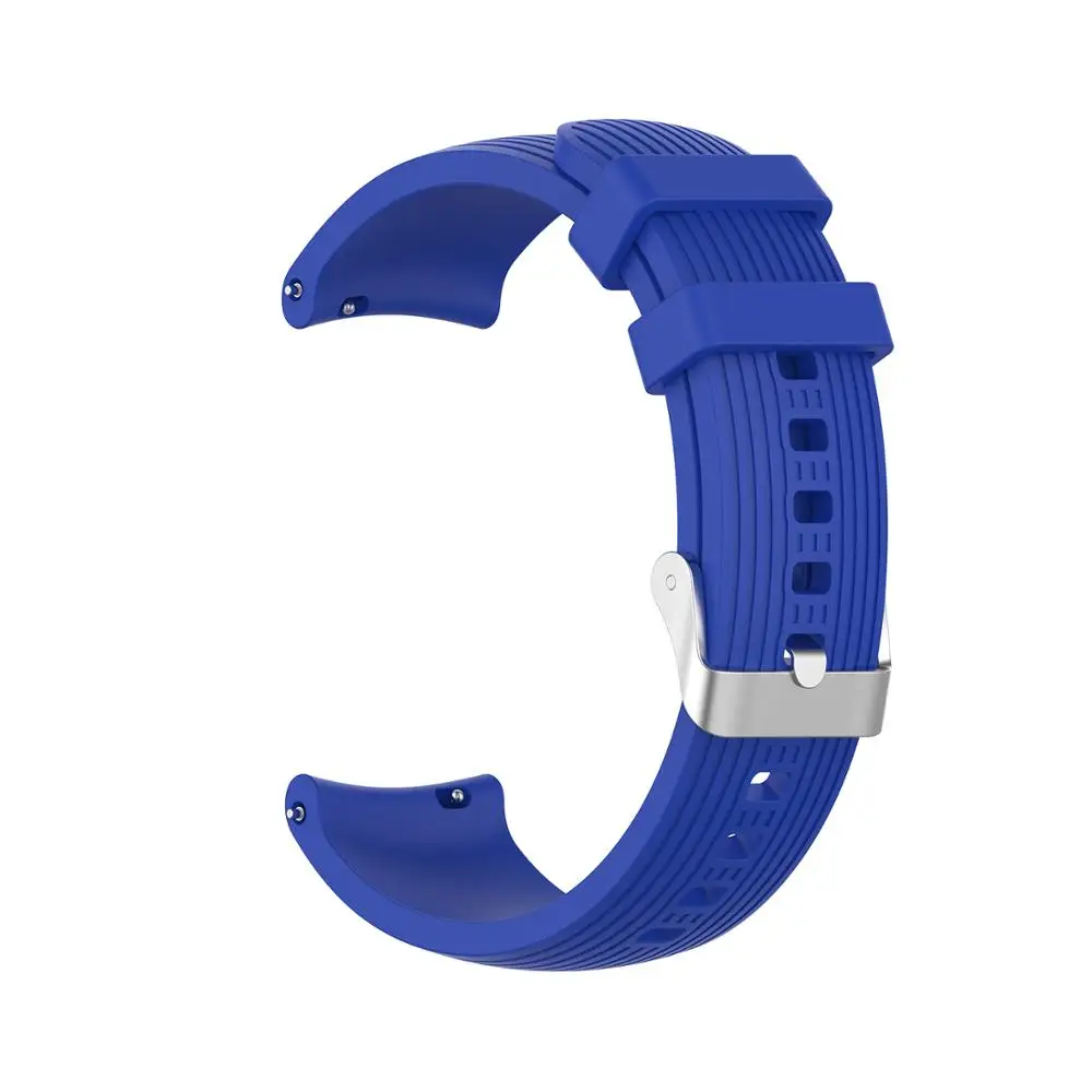 deep blue 22 мм 20 мм силиконовый спортивный ремешок для samsung Galaxy Watch 46 мм SM-R800 Amazfit ремешок Bip для Galaxy watch 42 мм регулируемый ремешок - Цвет ремешка: deep blue
