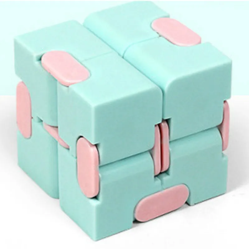 Blue Тренд креативный бесконечный куб магический куб офисный флип кубическая головоломка стоп снятие стресса игрушки для детей с синдромом аутизма - Цвет: Blue