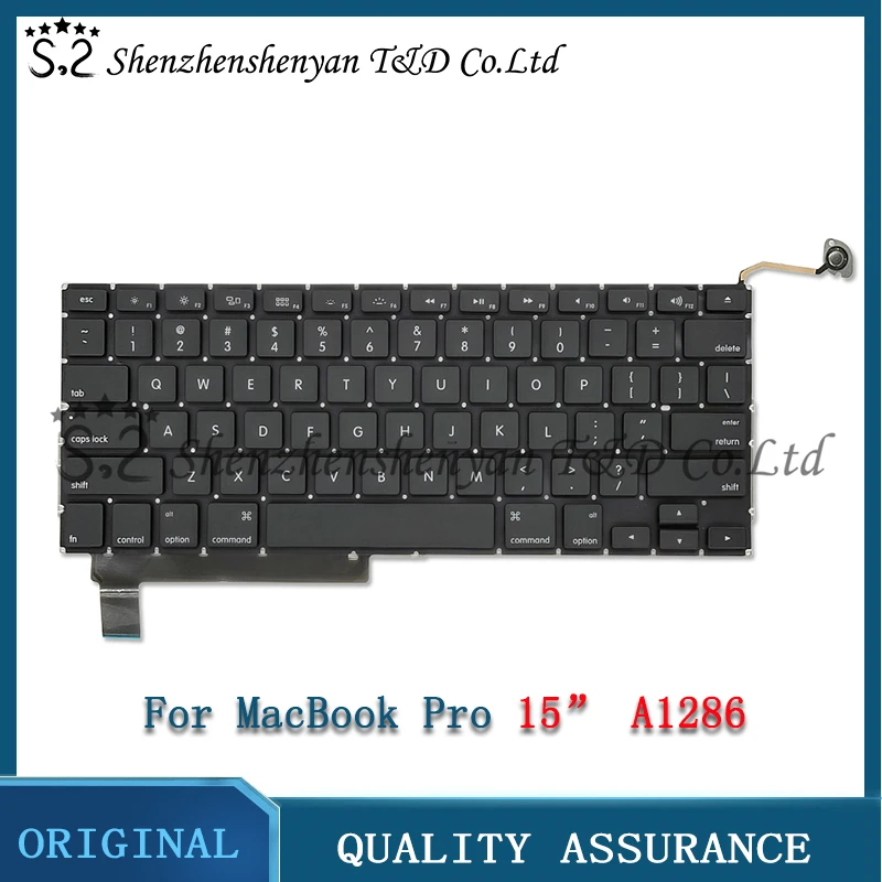 

New A1286 For Macbook Pro 15" Replacement Keyboard US UK Russian French Spain Japanese Arabic Version 2009-2012 Years