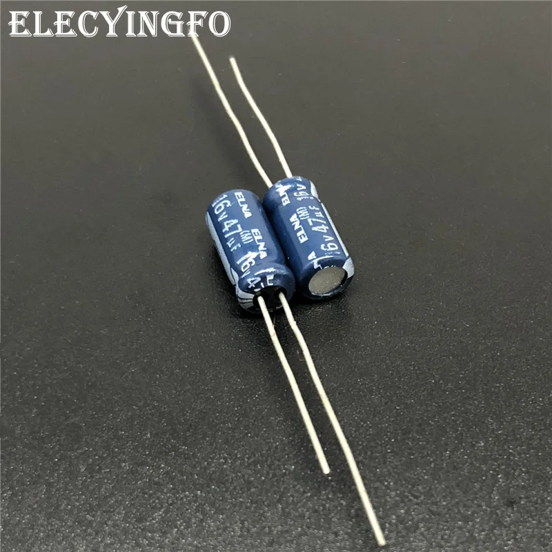 10 шт./100 шт. 47 мкФ 16V47UF ELNA Япония RE3 Series 5x11 мм 16V47uF аудио конденсатор с алюминиевой