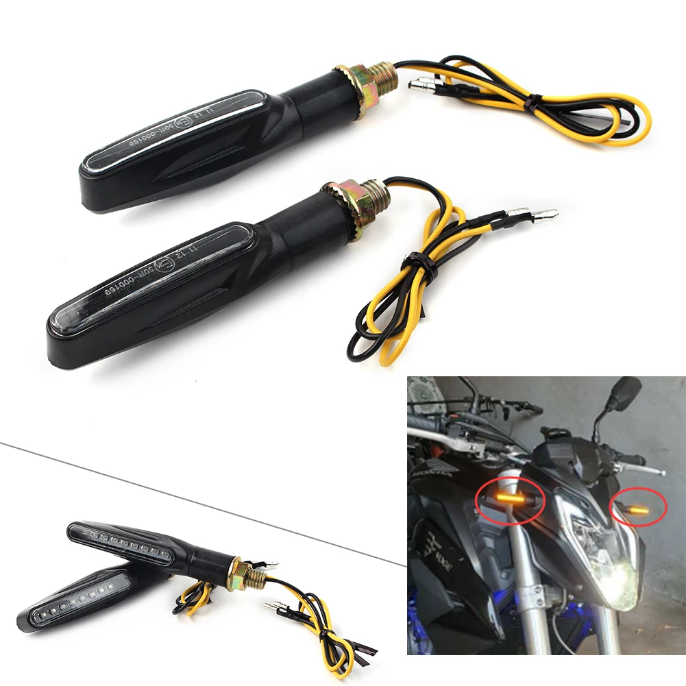 12 В универсальные указатели поворота янтарные Световые индикаторы светодиодные