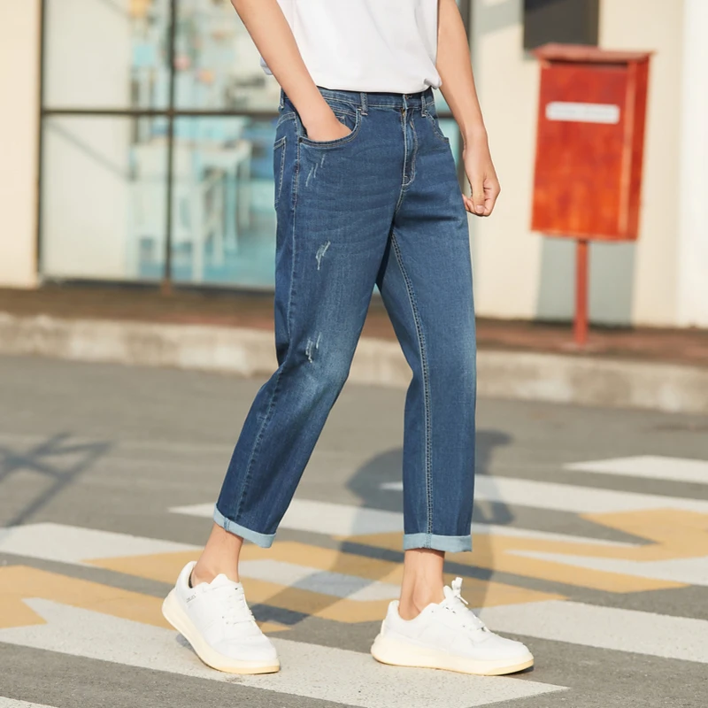Джинсы Semir мужские летние повседневные удобные трендовые прямые 9 цветов