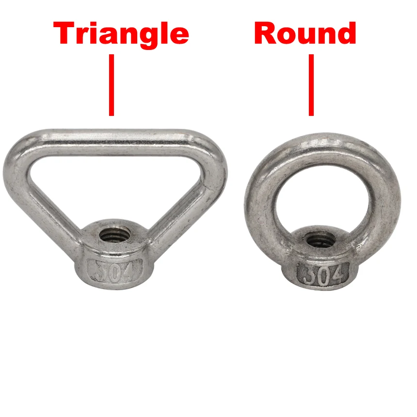 

M8 M10 M12 M14 M16 M20 M24 304 Stainless Steel 304SS DIN582 Female Thread Triangle Lifting Eye Nut