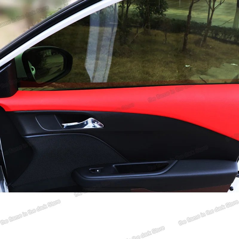 

Lsrtw2017 Leather Car Inner Door Panel Trims for Chevrolet Cavalier 2017 2018 2019 Accessories Auto Sticker Mat Styling