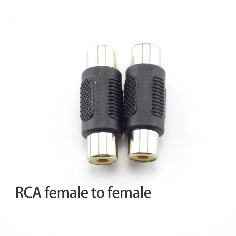 RCA female to female 2/10X Двойной RCA мужчин и женщин муфта Аудио разъем адаптер штекер видео AV кабель для камеры видеонаблюдения - Цвет: RCA female to female