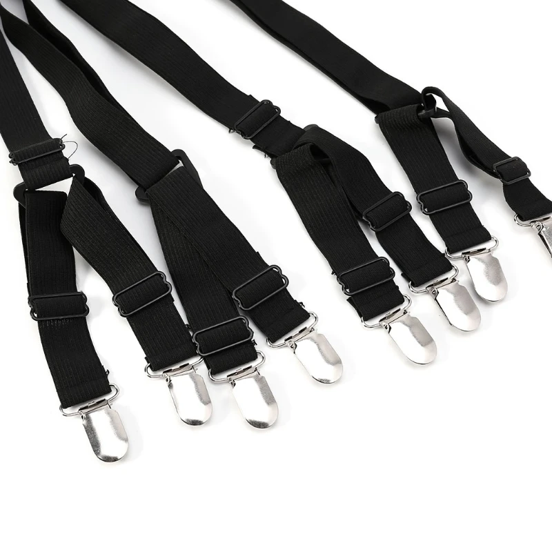 

New 2021 New 2pcs Bed Sheet Mattress Holder Fastener Grippers Clips Suspender Straps Home