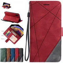 Retro Business Phone Holster For Apple iPhone 13 SE 2020 X XS XR 11 12 Mini Pro Max 6 7 8 tripe Wallet Case Hit Color Cover D21G