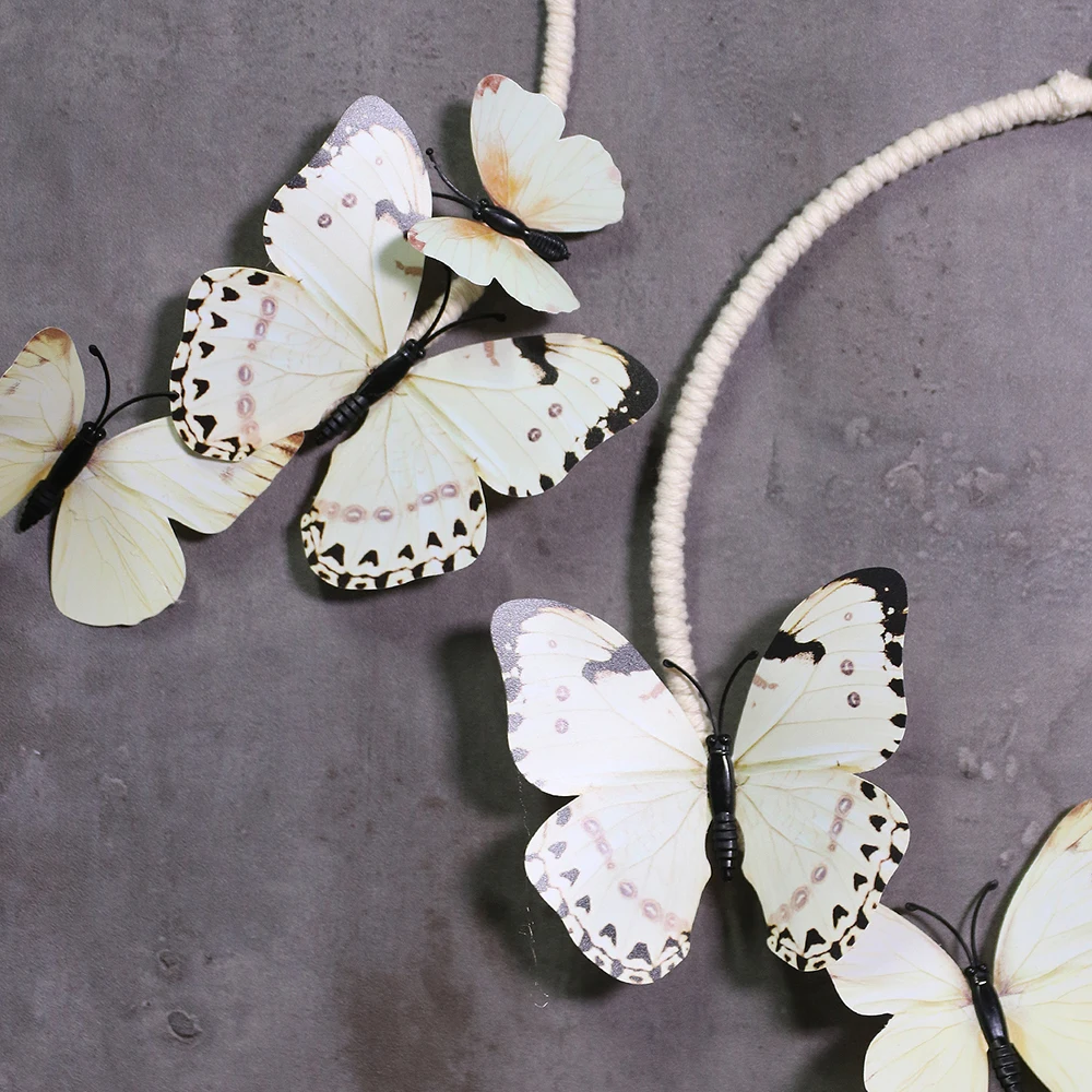 

2 pack Butterfly Home Decor Room Decoration Butterfly Dream Catcher Wall Hanging Garden Decoration Door