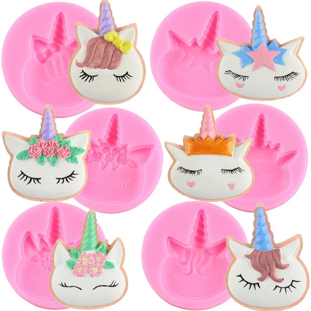 DIY Единорог из силиконы штамповый торт фигурки жениха и невесты Платье для дня