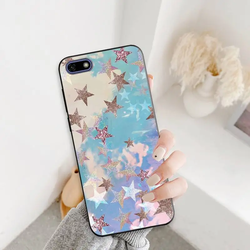 

Love Heart Stars Glitter Stars Phone Case For Redmi K 7 8 9 X A Pro Note 4X 5A 6 7 8 Fundas Cover