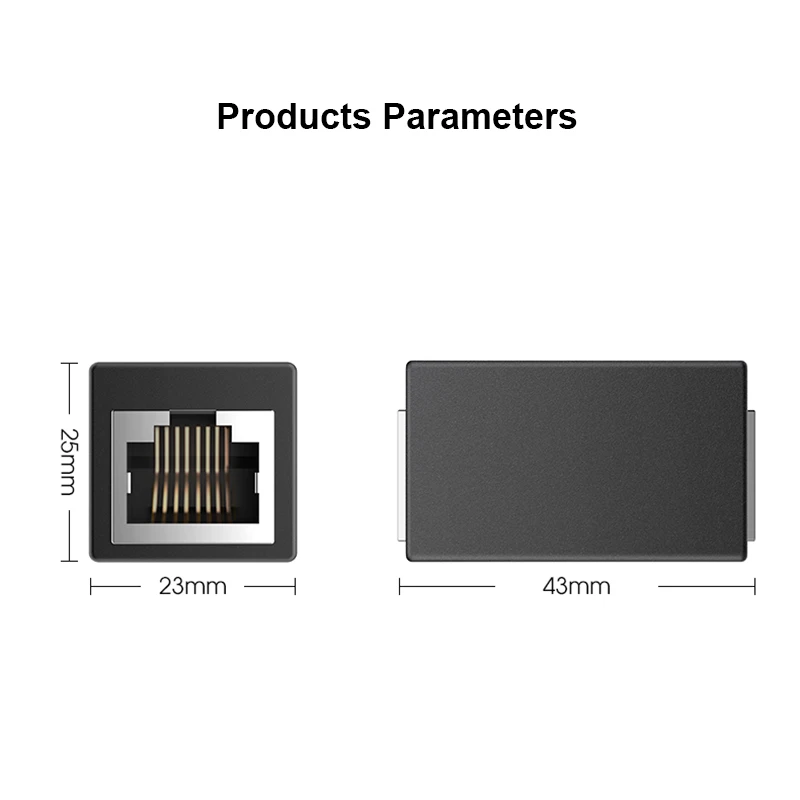 RJ45 муфта сети Ethernet двойной прямой головкой Lan кабель Joiner CAT 5 5E 6 6a Удлинитель