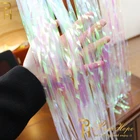 Задник для свадебной вечеринки, занавески из прозрачной мишуры, фольгированная занавеска, для взрослых, день рождения, свадьба, украшение, единорог, вечеринка, занавеска