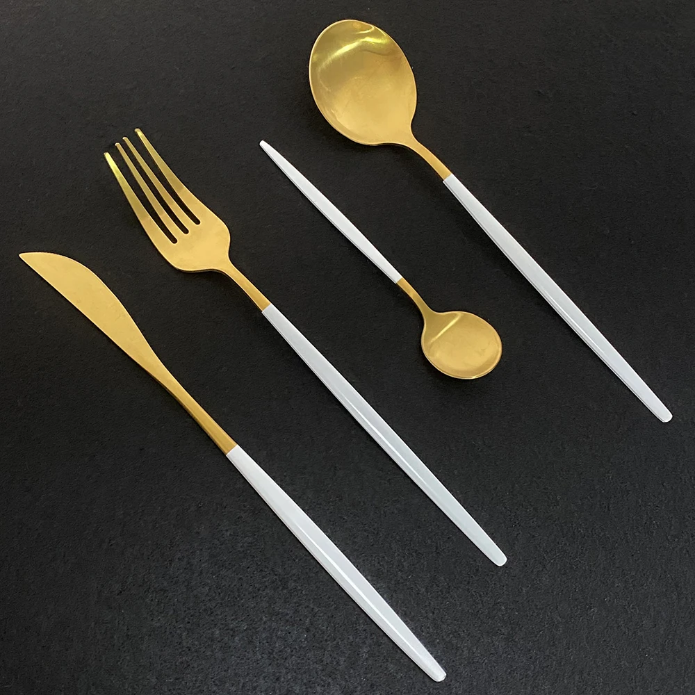 40 шт. набор столовых приборов из нержавеющей стали|Наборы приборов| |