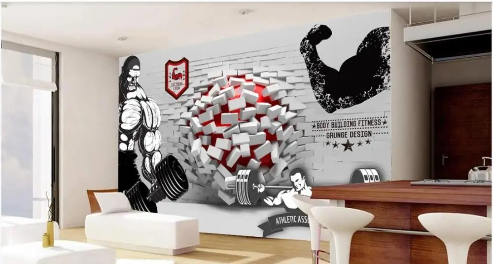 Пользовательские фото обои для стен 3 d фрески 3D сломанная настенная живопись