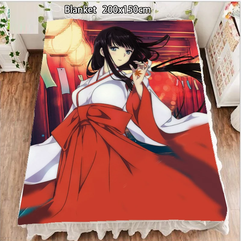 

Anime Fleece Blanket The Irregular at Magic High School Shiba Miyuki kimono Blankets and Bedspreads for Beds