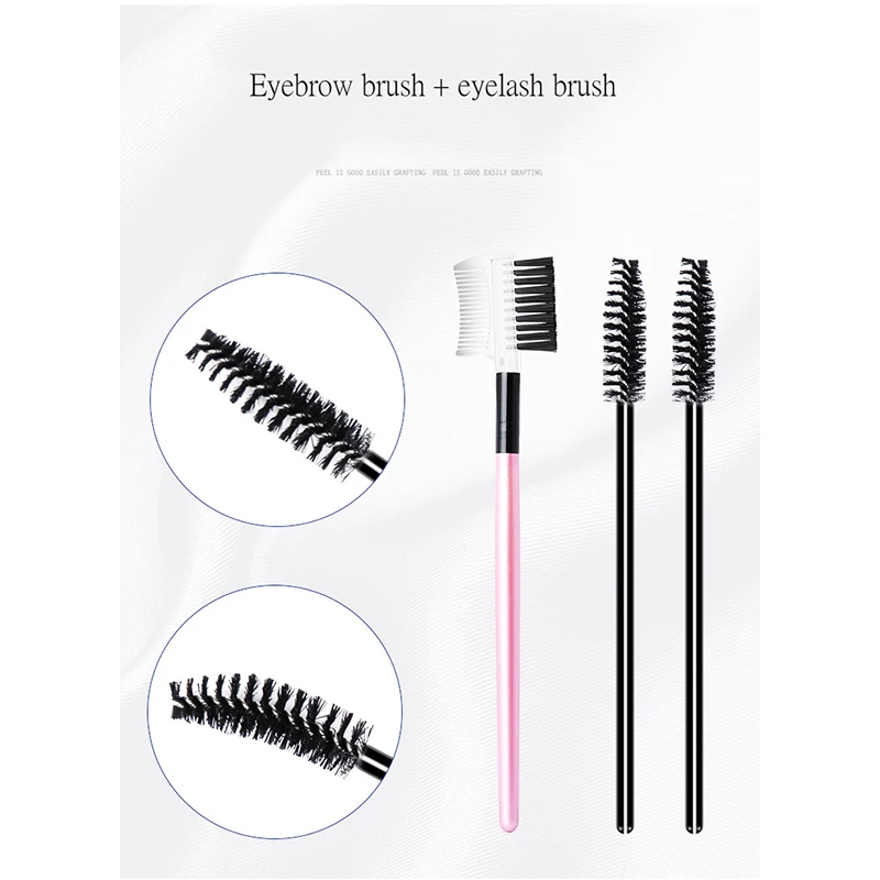 

False Eyelash Extension Training Kit Practice Model Head Eye Pads Tweezers Glue Ring Brush Grafting Eyelash Tools Kit