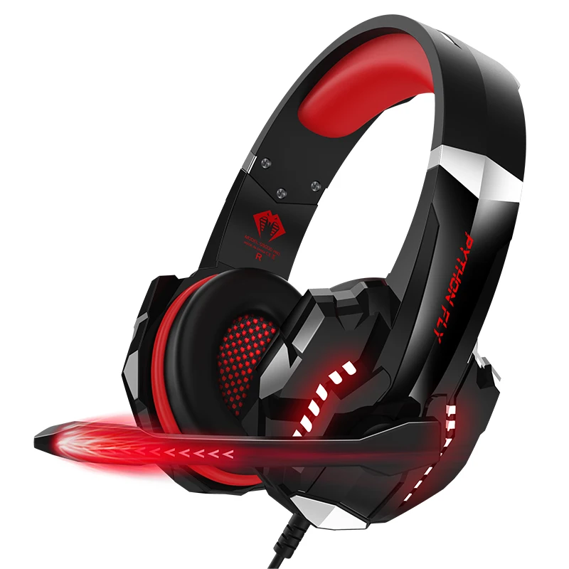 

G9000 PYTHON FLY Gaming Headset 3.5mm USB Headphones Earphone Stereo Breathing LED light For PC Computer Gamer PS4 XBOX