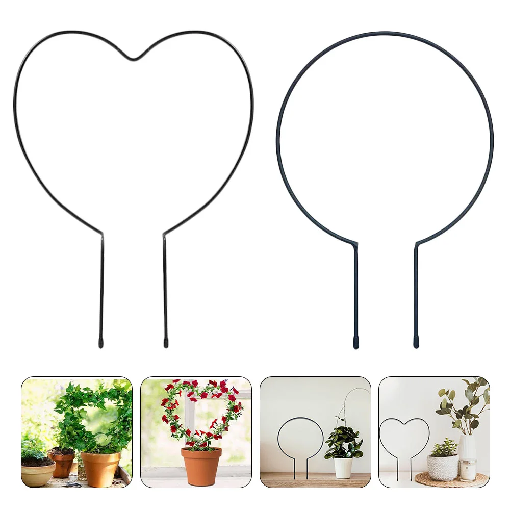 

2pcs Plant Support Frame Potted Flower Support Climbing Frame Garden Trellis