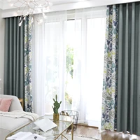 high shading blackout curtains for living room bedroom beautiful leaves printed window drapes custom made