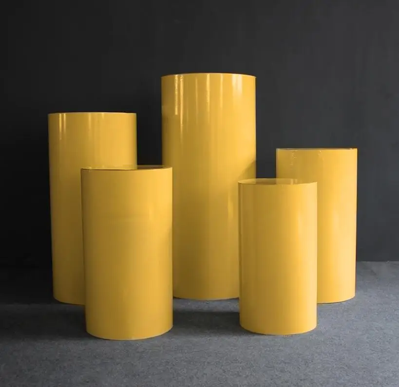 

New iron wedding props cylindrical dessert table cylindrical dessert table sign in area birthday party display