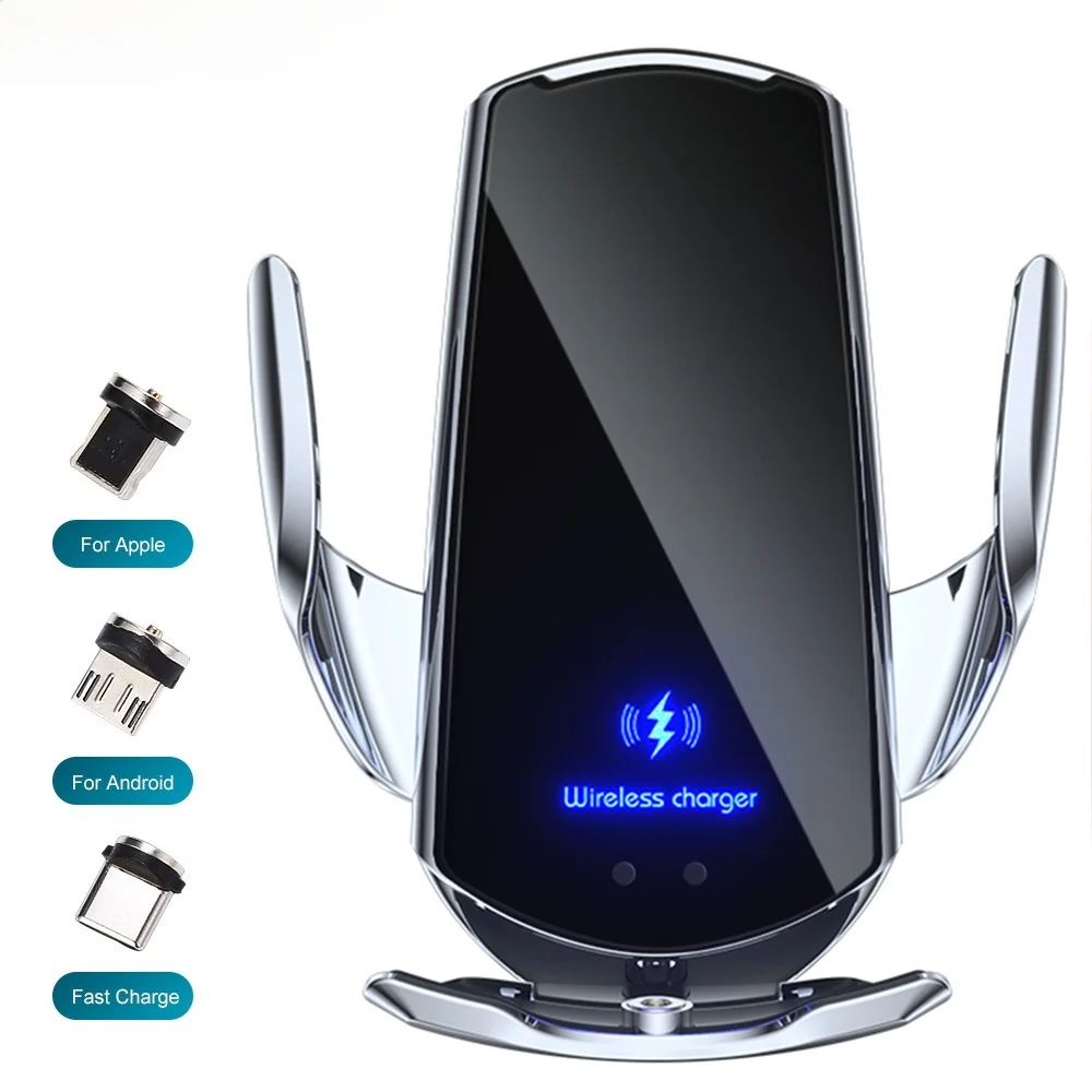 

15W Magnetic Wireless Car Charger Phone Holder for iPhone 12 11 XS XR Samsung S20 S10