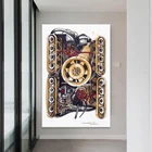 Плоский постер Le Mans 917, Винтажный Классический гоночный автомобиль, Художественная печать на холсте, живопись, домашний декор, Настенная картина для гостиной