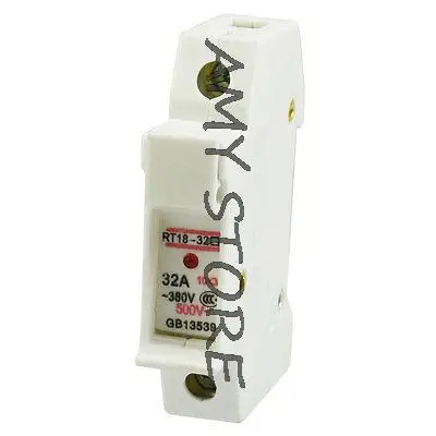 RT18 32 AC 500V/380V 32A крепление на DIN рейку 38 мм x 10 1 P полюсный держатель