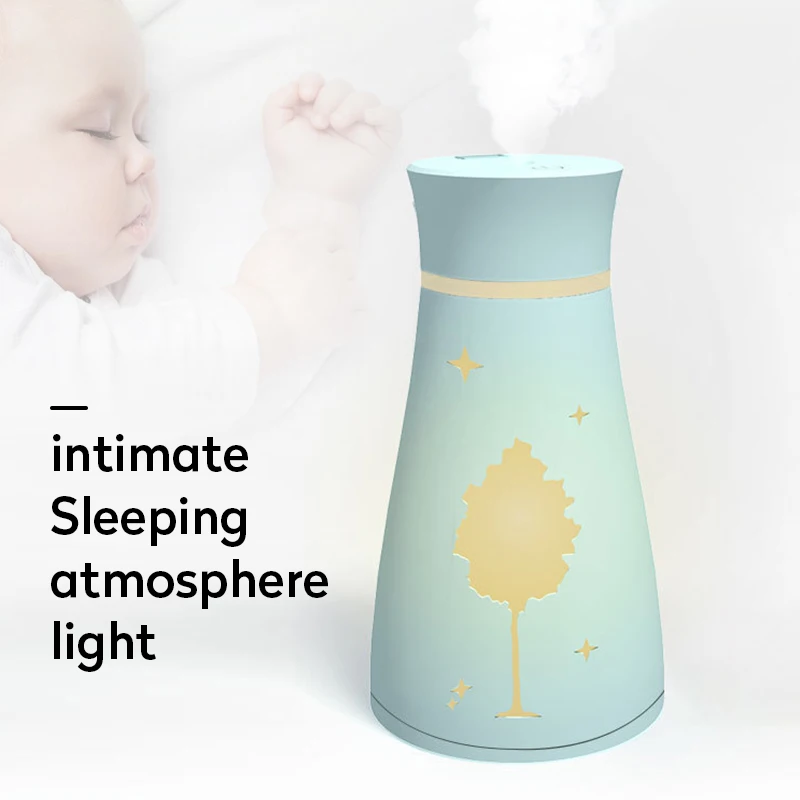 200 мл мини USB Ультразвуковой Арома диффузор увлажнитель воздуха тихий сон эфирное