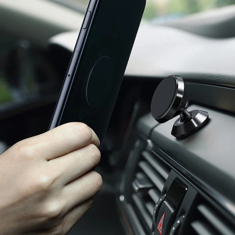 Магнитный автомобильный держатель для мобильного телефона с поворотом на 360 °