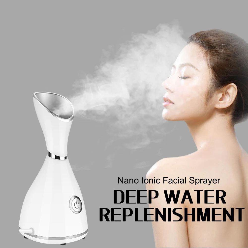 

Nano Ionic hot spray Face Steamer hot spray machine Ion steam Face Sprayers instrument Facial moisturizer humidifier Beauty Spa