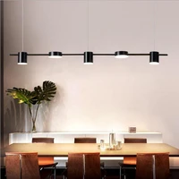 black led pendant lights restaurant dining room living kitchen lamp modern suspension luminaire 6 arms home lighting fixtures