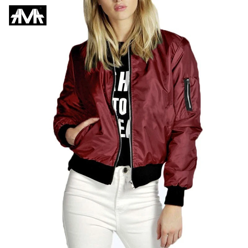 Женская куртка 2019 Европейская и американская осенняя зимняя однотонная модная