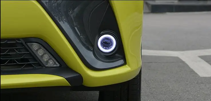

Eosuns Led Angel Eye Projector Lens Fog Lamp for Toyota Vios 2002-2017,crown 2010-2012 , Yaris l 2014-2016