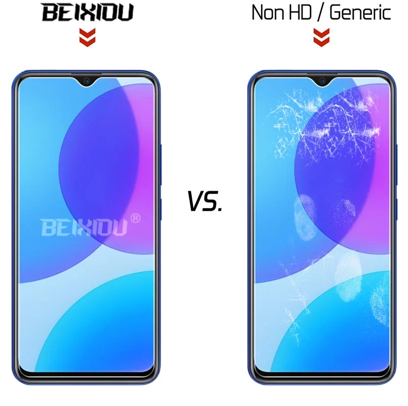 2 шт Полное закаленное стекло для vivo U3 защита экрана 2.5D 9h защитная пленка|Защитные