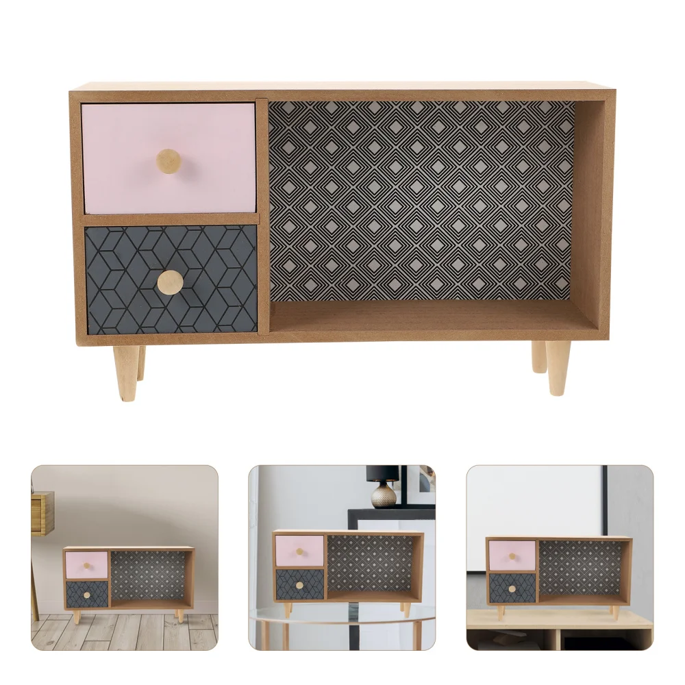 

1Pc Home Desktop Storage Cabinet Jewelry Cosmetics Holder Sundries Container