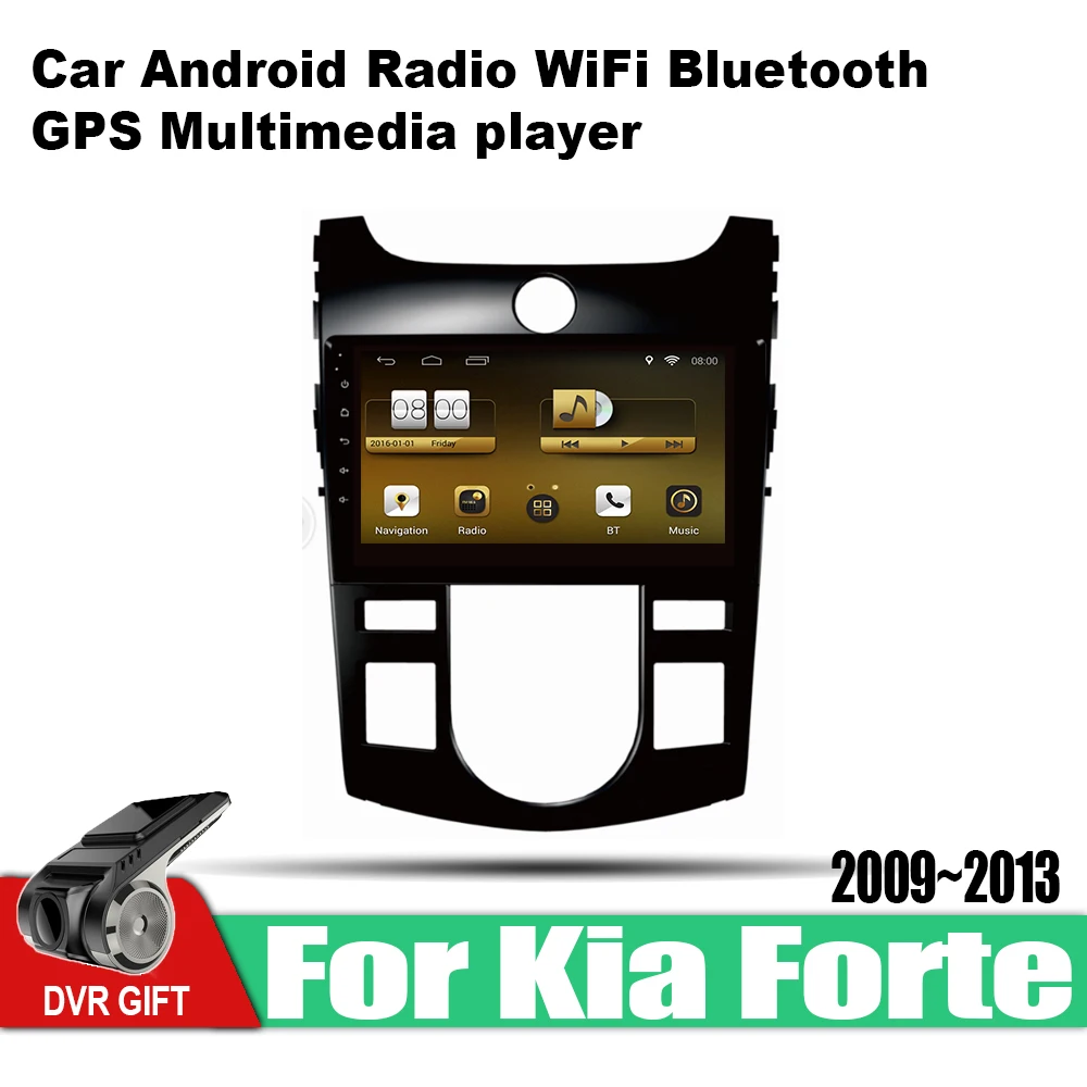 Автомобильные аксессуары для Kia Forte 2009-2013 AT мультимедийный плеер на Android система
