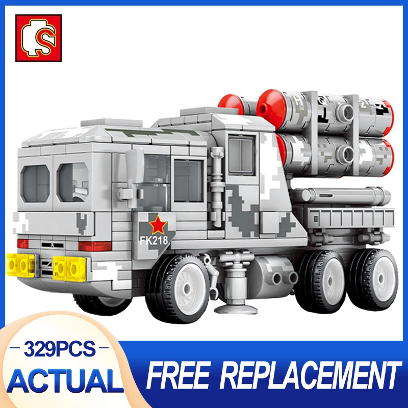 

SEMBO 105600 Q версия Hongqi 22 сборная ракета для пневматической защиты, строительные блоки, кирпичи, модель «сделай сам», детская игрушка, рождестве...