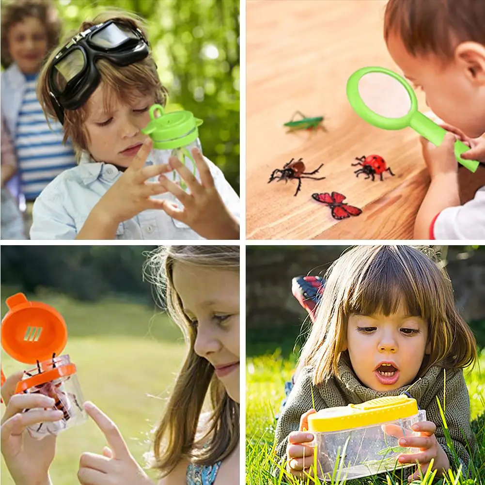Bugs World Catcher Kits for Kids Explorer Catch &amp Examine Insects Kit with Bug Containers helps cater to Natural Curiosity | Игрушки и