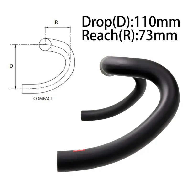 Руль для велосипеда из углеродного волокна с большой расширенной частью для катания по гравию и шоссе 2021 года, размеры 400/420/440 мм.