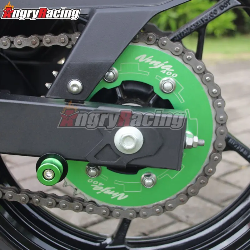 Задняя звездочка зубьев цепи мотоцикла крышка шестерни комплект защиты рамы для