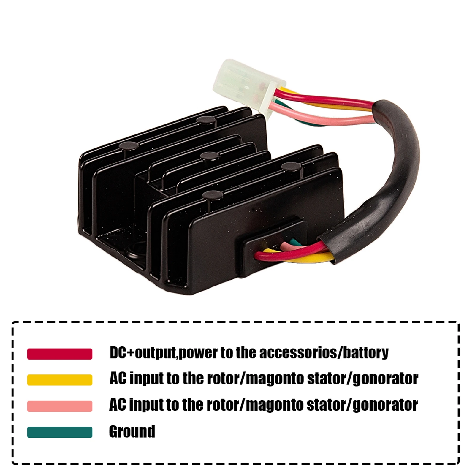 

12V Motorcycle Voltage Regulator Rectifier With 4 Wires ATV GY6 50 150cc For Scooter Motorcycle And Boat Moped Motors 4pin